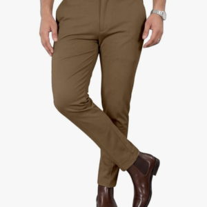 Mehrang Men’s Stretchable Stretchable Formal Pant Trousers | Stylish Slim Fit Men’s Wear Trousers for Office or Party | Polycotton Knitted Fabric