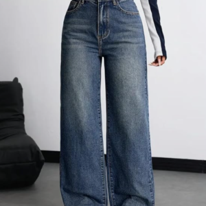 Nifty Women’s Denim Stretchable High Waist Baggy Jeans for Women